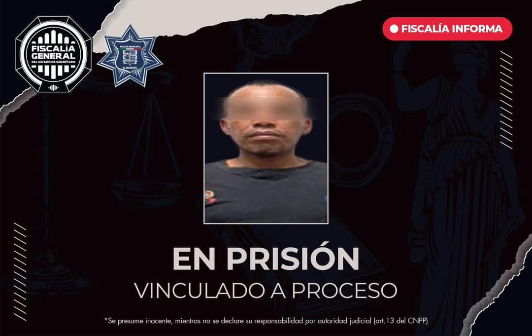 Envían a prisión preventiva a hombre por robo en tienda en El Marqués
